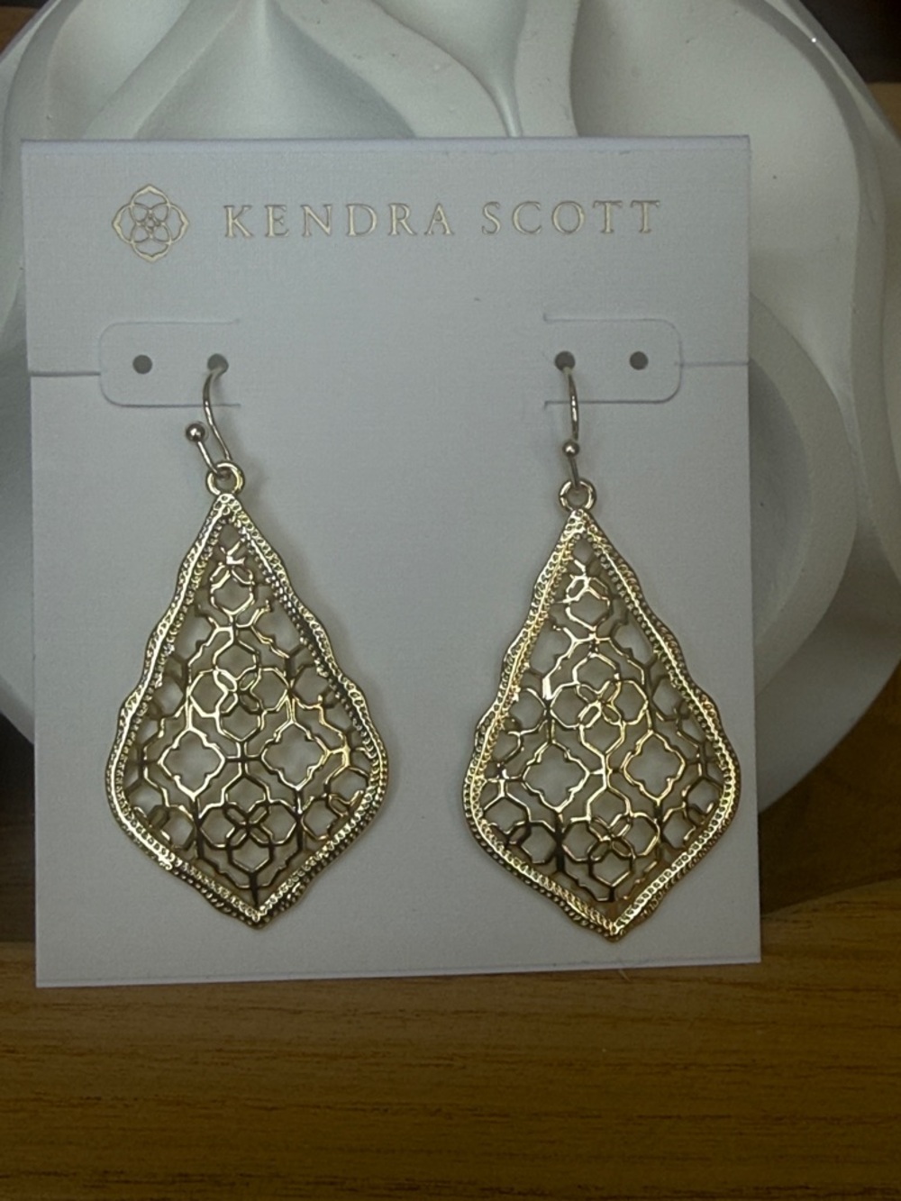 Kendra Scott Addie Drop Gold Filigree Earrings
